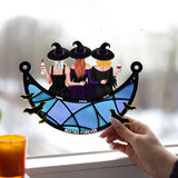 Besties Forever Witch Style - Personalized Bestie Window Hanging Suncatcher Ornament
