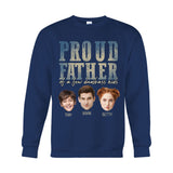 Proud Father Mother Of A Few Dumbass Kids - Personalized Father T-shirt And Hoodie