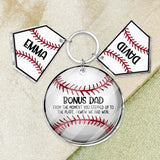 Bonus Dad - Personalized Father Keychain with Charms