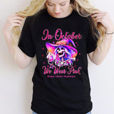 En octobre, on porte du rose - T-shirt et sweat à capuche personnalisés pour la sensibilisation au cancer du sein