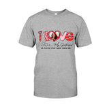 I Love My Girlfriend Boyfriend Husband Wife Custom Photo - Personalized Couple T-shirt And Hoodie