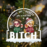 That's My Best Friend - Personalized Bestie Transparent Ornament