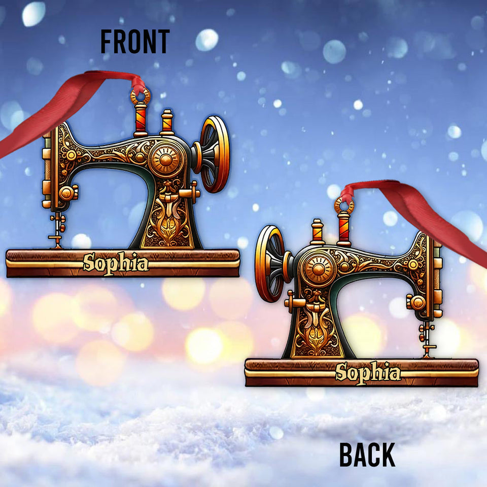 Bautiful Sewing Machine - Personalized Sewing Ornament