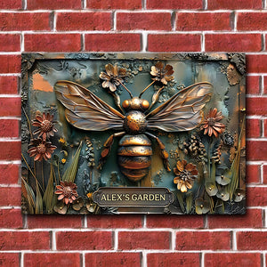 My Little Garden - Personalized Gardening Rectangle Metal Sign