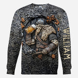 Viking Warrior Drinking Legend - Personalized Viking All Over Shirt