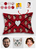 Love Letter Envelope With Face Custom - Personalized Couple Rectangle Pillow Cover