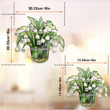 Lily Of The Valley Nana Mom Great Grandma - Personalized Grandma Window Hanging Suncatcher Ornament