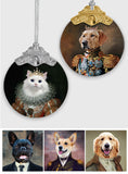 Custom Royal Pet Portrait - Personalized Dog Vintage Ornament
