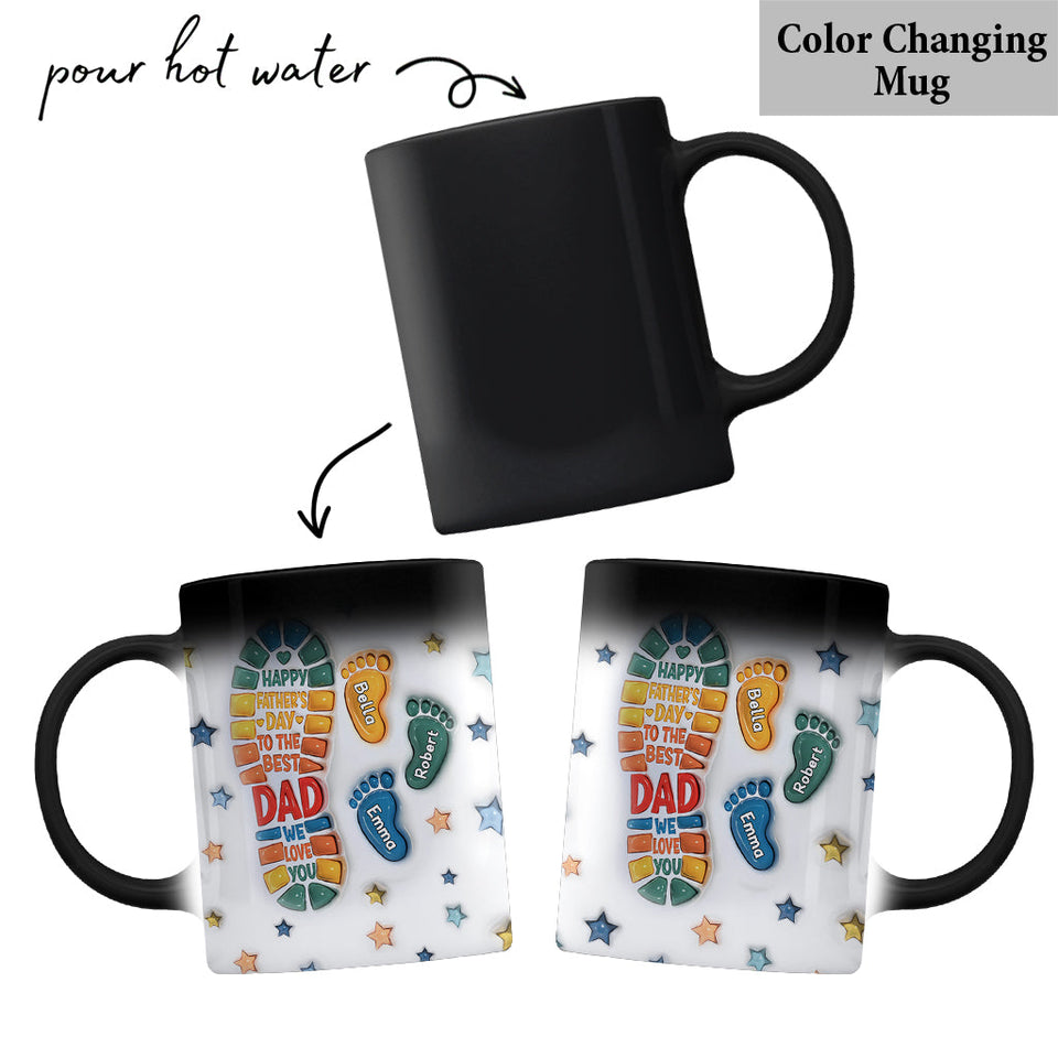 Happy Father's Day To The Best Dad - Personalized Father Mug