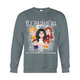 We're Yours No Returns Or Refunds Chibi Kids Bootleg Rap - Personalized Mother T-shirt And Hoodie