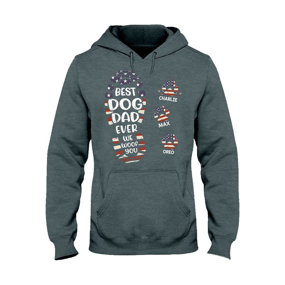 Happy Father's Day To The Best Dog/Cat Dad - Personalized Father T-shirt And Hoodie