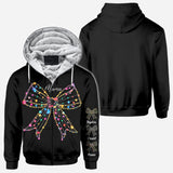 Christmas Light Coquette Bow - Personalized Mother All Over Shirt