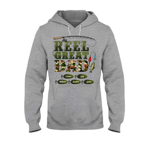 Western Reel Great Dad Camouflage - Personalized Father T-shirt And Hoodie