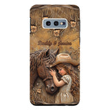 Just A Girl Who Loves Horse - Personalized Horse Clear Phone Case