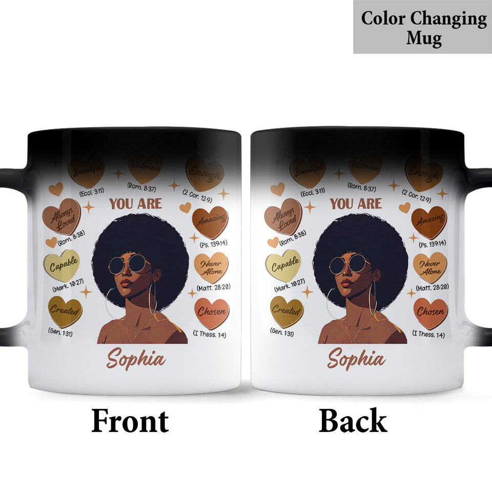 God Said You Are - Personalized African American Mug