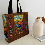 Hippie Soul - Personalized Hippie All-Over Print Canvas Tote Bag