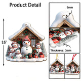 Any Title Cute Snowman Ornament - Personalized Grandma Ornament