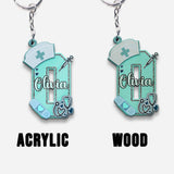 Nurse Letter - Personalized Nurse Keychain
