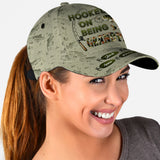 Hooked On Being Dad/ Grandpa... - Personalized Fishing Classic Cap