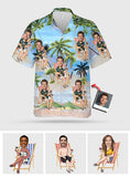 Any Face Palm Tree - Personalized Sea Lover Hawaiian Shirt