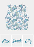 Love Turtles - Personalized Turtle Crop Tank Top