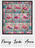 Beautiful Flamingo - Personalized Flamingo Quilt