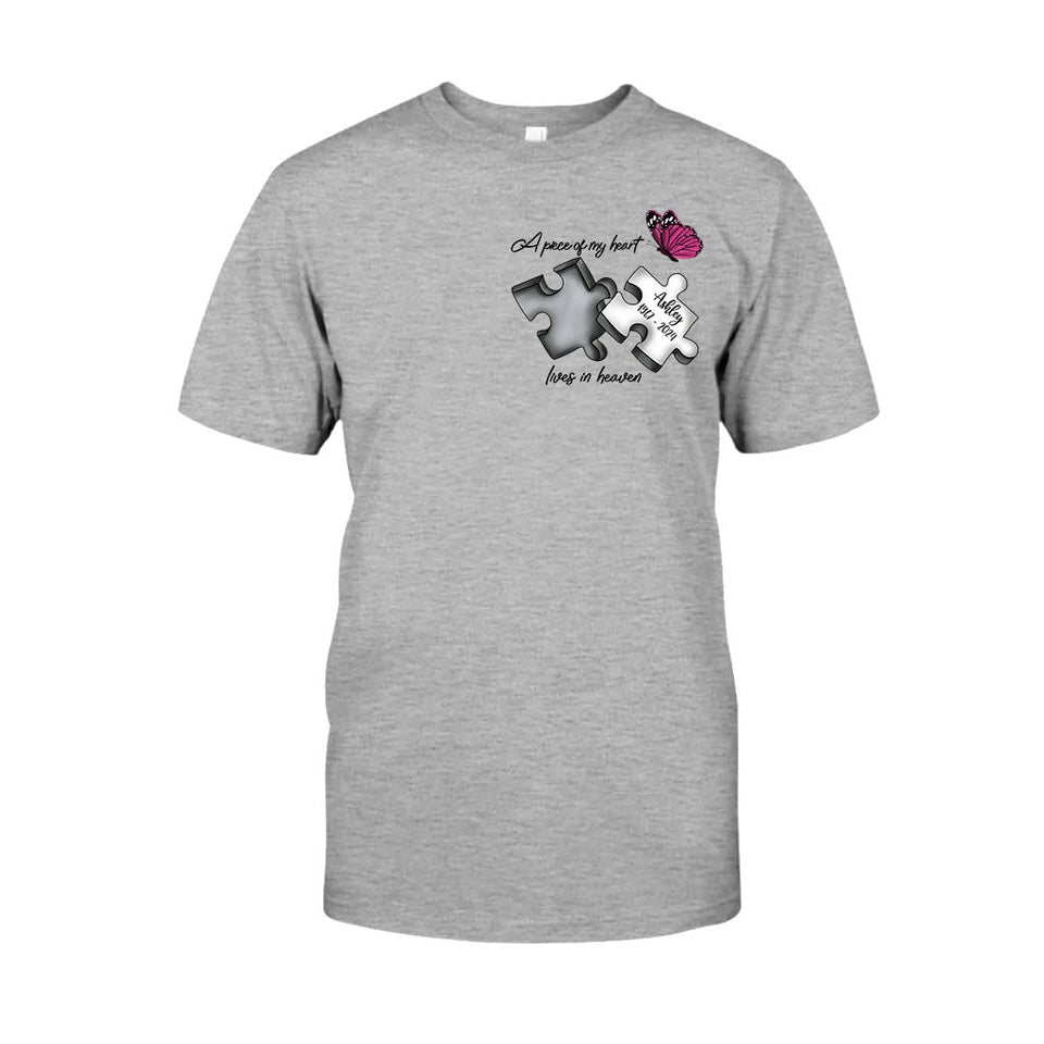 Toujours dans mes pensées, à jamais dans mon cœur - T-shirt et sweat à capuche commémoratifs personnalisés