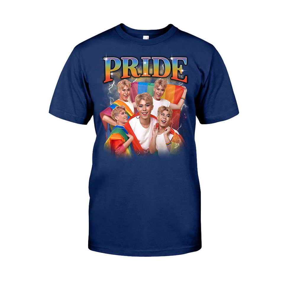 Pride Bootleg Rap Style Photo Custom - Personalized LGBT Support T-shirt And Hoodie