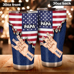 Daddy's Team - Personalized Father Tumbler