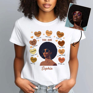 God Said You Are - Personalized African American T-shirt And Hoodie