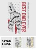 Best Dad Ever - Personalized Father Decal Full