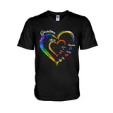 Grandma Mom Hearts - Personalized Grandma T-shirt And Hoodie