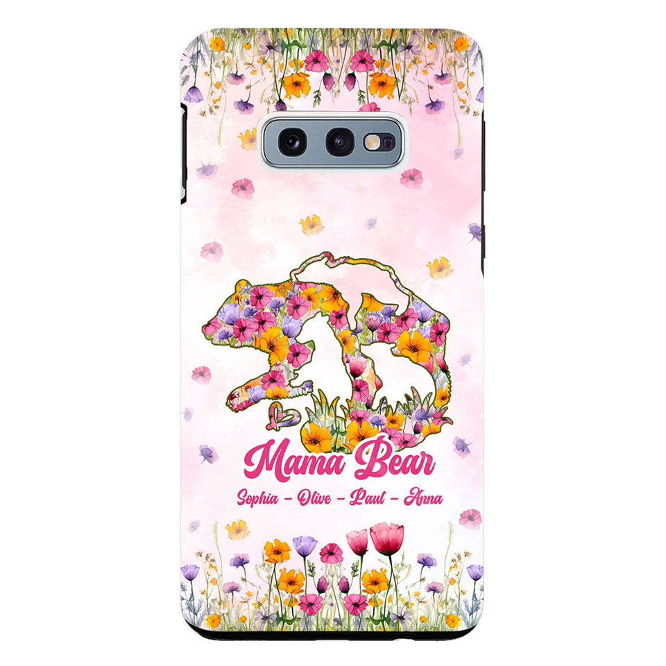 Mama Bear - Personalized Mother Clear Phone Case