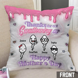 Thanks You Mom - Personalized Mother Throw Pillow