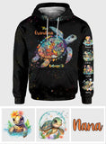 This Grandma Mom Belongs To - Personalized Turtle All Over Shirt