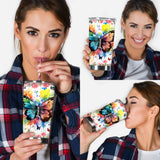 Butterfly Colorful Watercolor Version - Personalized Butterfly Tumbler