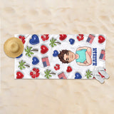 Life Is Better At The Beach - Personalized Sea Lover Beach Towel