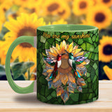 You Are My Sunshine - Personalized Couple Accent Mug