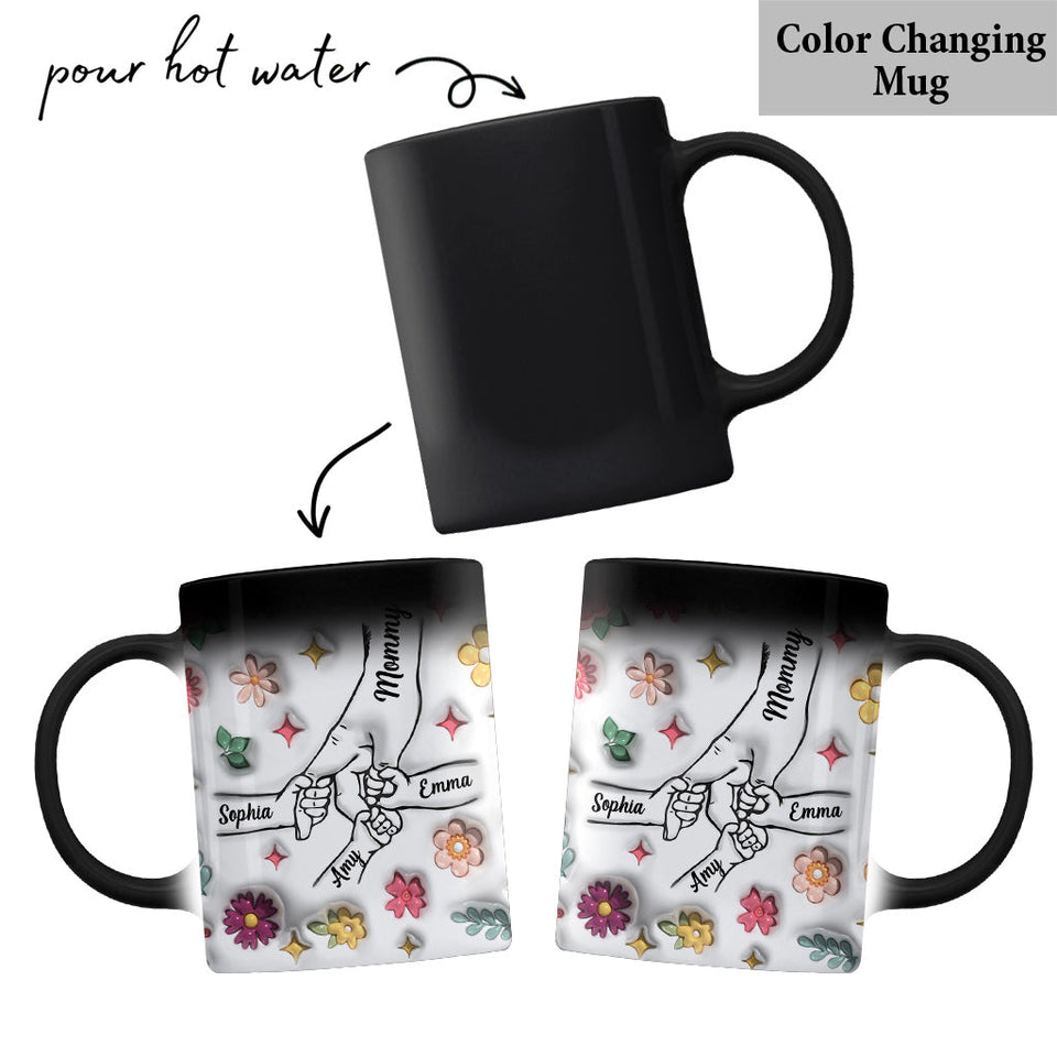 Holding Hands - Personalized Mother Mug