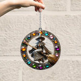 Beautiful Witch - Personalized Witch Window Hanging Suncatcher Ornament