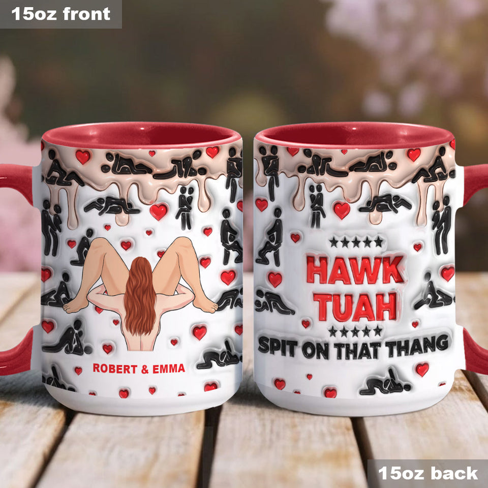 Spit On That Thang - Personalized Couple Accent Mug