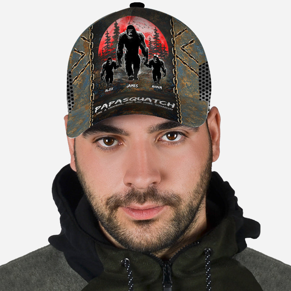 Grandpasquatch - Personalized Father Classic Cap