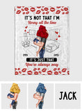 It's Not That I'm Horny All The Time - Personalized Couple Blanket