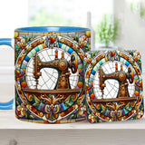 Colorful Sewing Machine - Personalized Sewing Accent Mug