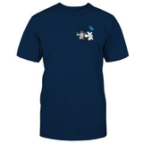 Memorial Butterfly Dragonfly Heaven Feather - Personalized Memorial Embroidered T-shirt