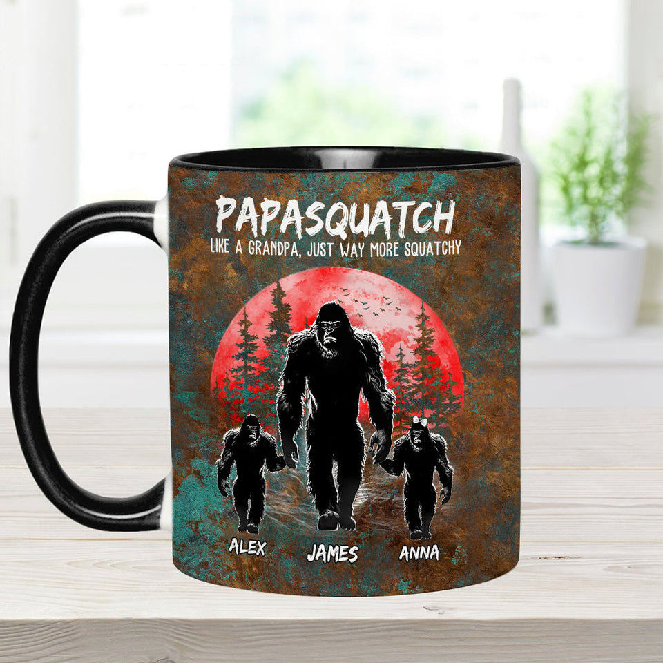 Grandpasquatch - Personalized Father Accent Mug