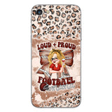 Loud Proud Football Any Title - Personalized Football Clear Phone Case