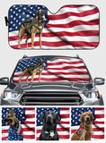 Back The Blue K9 - Personalized Police Officer Car Sunshade