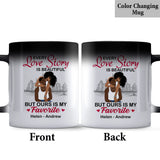 Our Story Is My Favorite - Personalized African American Mug