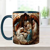 O Come Let Us Adore Him - Personalized Christian Accent Mug